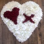 Hydrangea & Roses Heart