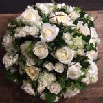 White Posy Wrapped in Ivy from £60